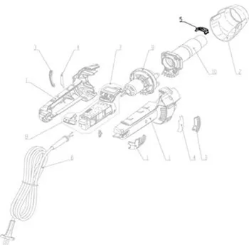 Horkovzdušná pistole Steinel 110040720 - Náhradní díl - Vrchní krytka - Abdeckkappe Cover cap pro HG 2620 E