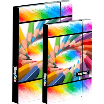 desky na sešit Box na sešity A4+A5 KARTON P+P - Pastelky