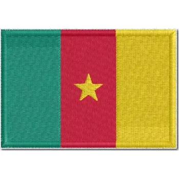 Nášivka Pelisport nášivka Kamerunská vlajka vyšívaná 6 x 4 cm