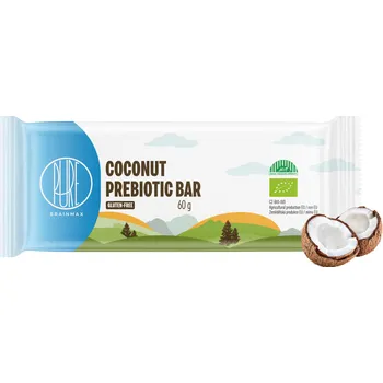 BrainMax Pure Coconut Prebiotic Bar, tyčinka s vlákninou, Kokos, BIO, 60 g