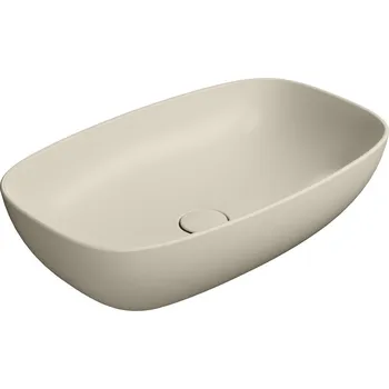 NUBES keramické umyvadlo na desku 60x38cm, creta mat