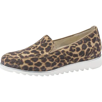Dámské polobotky Waldläufer 705502 dámské kožené baleríny šíře H - panter Barva: panter, Velikost: 37,5