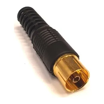 Elektrická zásuvka Anténní konektor zlacený Zásuvka