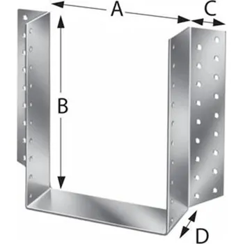 Tesařské kování Simpson Strong-Tie® BSD200/200 - Trámová botka typ BSD rozměr 200 x 200 mm