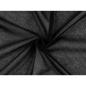 Úplet s lurexem jemný, barva 7 černá