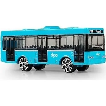 autíčko KOVOVÝ AUTOBUS DPO OSTRAVA MODRÝ 8 CM