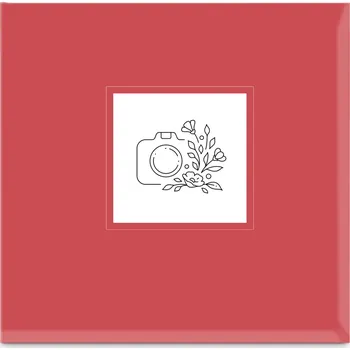 Fotoalbum Hama album memo COLORFUL LINEART 10x15/200, popisové pole, červená