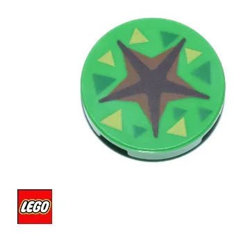 Stavebnice LEGO LEGO® Potištěné dílky LEGO Fossil Dig Spot 1x2 Animal Crossing Potištěná Kruhová Dlaždice 14769pb666