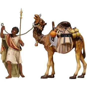 Vánoční dekorace Ornatis Vodič velblouda s velbloudem Provedení: Přírodní bez malování, Velikost stojících figur dospělých postav: 8 cm