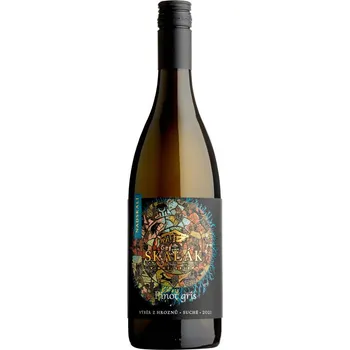 Víno Pinot gris Nadskalí 2022, pozdní sběr, Vinné sklepy Skalák, suché