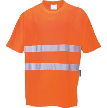 pracovní tričko PORTWEST Tričko Comfort S172, krátký rukáv, reflexní POR-S172ORRXXL 2XL Oranžová