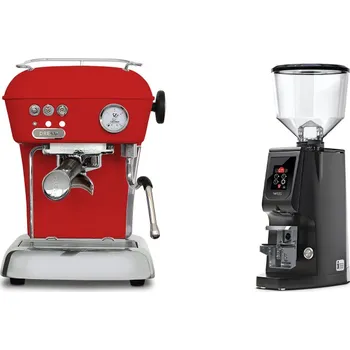 Kávovar Ascaso Dream ONE, Love Red + Eureka Atom W 65, black