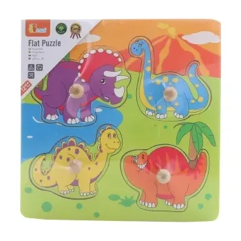 Dřevěná hračka Viga vkládačka dinosauři