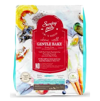 Krmivo pro psa Sunday Pets Gentle Bake Dog Adult Small/Medium New Zealand Wild Hoki 1,3 kg