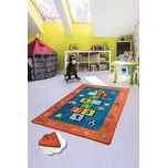 ASIR Dětský koberec (200 x 290) SEKSEK Modrý – písmenka a panák