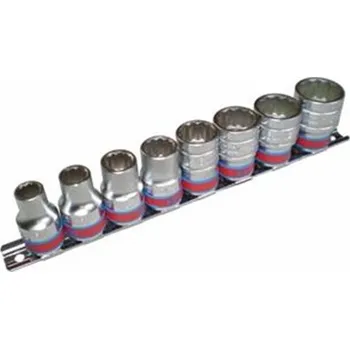 Gola sada King Tony 4010SR - Sada hlavic, ořechů nástrčných (GOLA) 1/2", 8-dílná, ořech 3/8 - 7/8", 12-hran