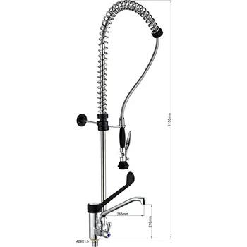 Vodovodní baterie G.Gastro Jednootvorová sprcha na nádobí + směšovací baterie 3000