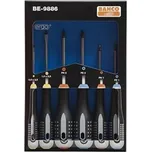 Bahco BE-9886 - Sada šroubováků, 6-dílná Ergo rukojeť Phillips, Pozidriv, Plochý