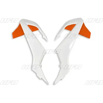 UFO KRYTY CHLADIČE KTM SX 65 '16-'22 BARVA OEM '19-'20 (BÍLÁ/ORANŽOVÁ)