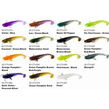 Umělá nástraha Dipované umělé nástrahy FishUP Catfish 75mm / 8ks Barva: Caramel / Green & Black