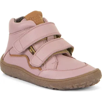 Dívčí tenisky Froddo Barefoot dětské kotníkové kožené boty s membránou G3110255-7 Pink Velikost: 28