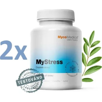 Zdravotnický materiál MycoMedica MyStress 2 x 90 kapslí + Sada náplastí Hartmann Cosmos s polštářkem 5 kusů