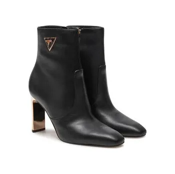 Dámské kozačky Guess Polokozačky Caitte FLDCAT LEA10 Černá 36