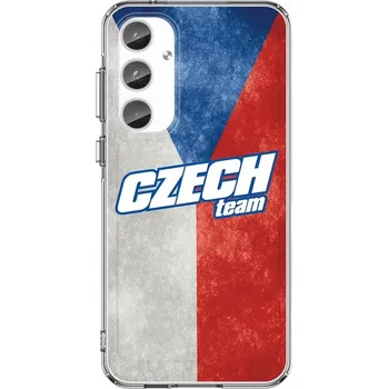 Pouzdro na mobilní telefon Kryt Samsung A55 Image pevný Czech Team (obal neboli pouzdro na Samsung A55)