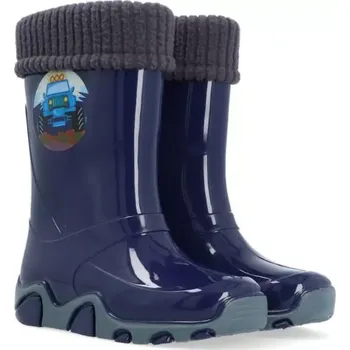 Chlapecká obuv Dětské zateplené holínky Demar Stormer Lux 0403 D modré