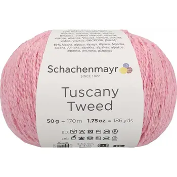 Příze Schachenmayr Tuscany Tweed 35 Růžová (Přírodní směsová příze Tuscany Tweed Pink)