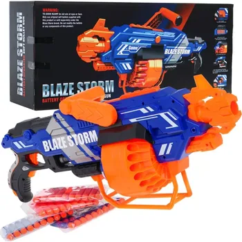 Dětská zbraň Velký automatický blástr BLAZE STORM, 40 pěnových šipek, 8+