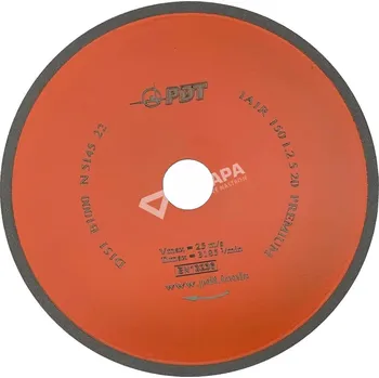 Řezný kotouč CBN prémiový řezný kotouč 1A1R D150 T1,2 X5 H20 - PDT