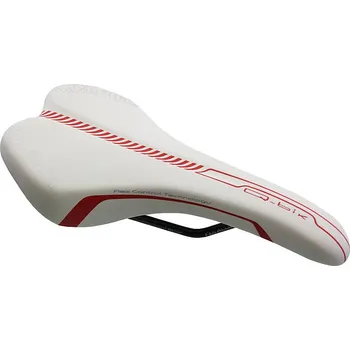 Sedlo na kolo Selle Italia Q-Bik bílé sedlo, manganové ližiny