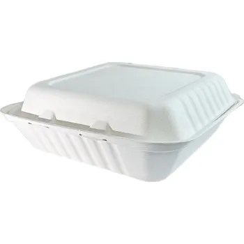 Jednorázové nádobí VIBAL Menu box z cukr. třtiny 230x230x75mm 75ks/4bal