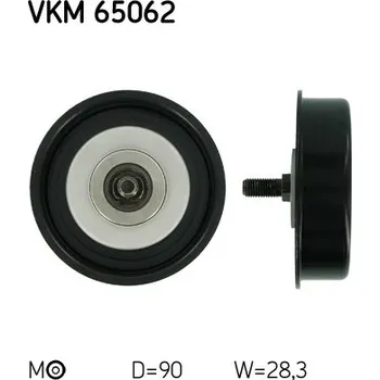 Napínací kladka, žebrovaný klínový řemen SKF (VKM65062)