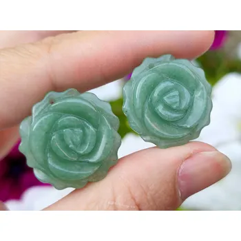 Přírodní kámen Avanturin broušená růže 25mm