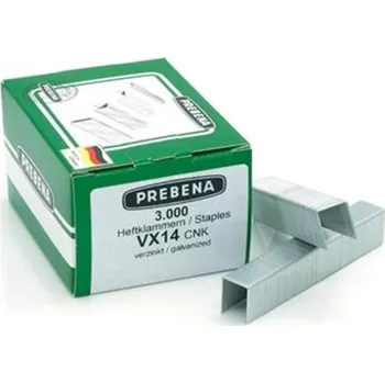 Průmyslová sponka Prebena VX-14 CNK - Spony do sponkovačky výška 14 mm šíře 11,3mm, (bal. 3000ks)