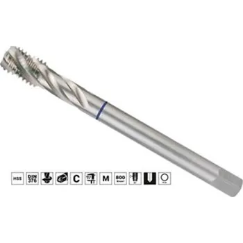 Závitořezný nástroj Ruko 233300 - Závitník strojní M 30 x 3,5 mm se šroubovicí 35°, HSS, typ 3044, DIN 376 ISO2 (6H)