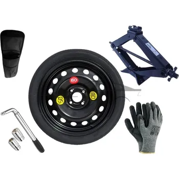 Plechové kolo Sada - Dojezdové kolo MINI COOPER I R16 4x100x56,1 + gola klíč + hever + obal na hever