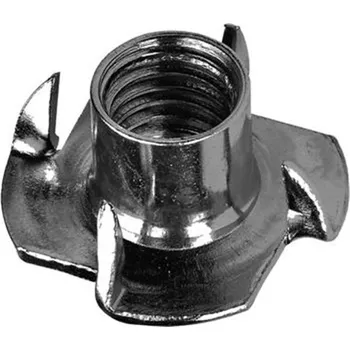 Matice Matice M10 narážecí do dřeva, ocel tř. 6, povrch zinek bílý, (100 ks)