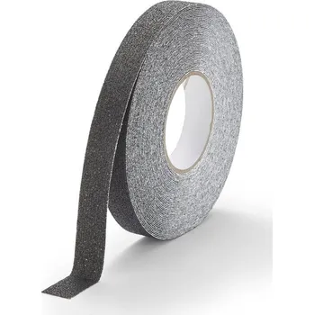 Lepicí páska Černá korundová voděodolná protiskluzová páska FLOMA Marine - 18,3 m x 2,5 cm a tloušťka 1 mm (80081248) FLOMAT