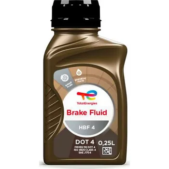 Brzdová kapalina Total HBF 4 - 0,25l (Syntetická brzdová kapalina DOT 4)