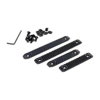 Sportovní střelba Krycí lišty M-Lok / Keymod - Černá