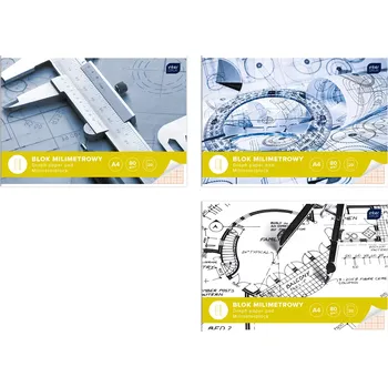 Blok Blok milimetrového papíru A4 INTERDRUK