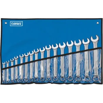 Sada nářadí 443000587 Sada očkoplochých klíčů DIN3113 (pouzdro). 16 kusů NAREX obsah pouzdra - 8-9-10-11-12-13-14-15-16-17-18-19-20-21-22-24 mm