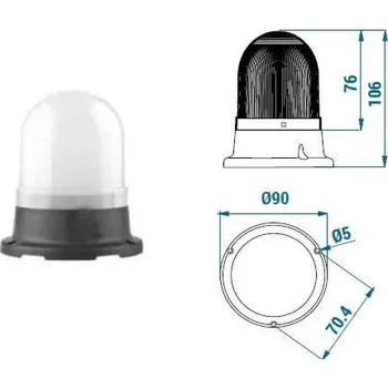 Maják RGB LED maják 70 mm TERMWL0100