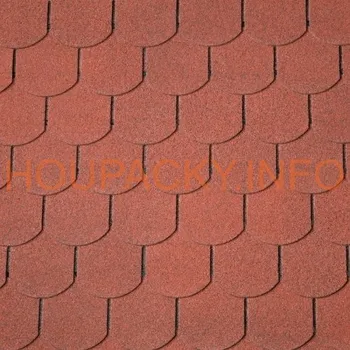 Příslušenství pro zahradní stavbu Střešní krytina šindel BOBROVKA 45m2 červený