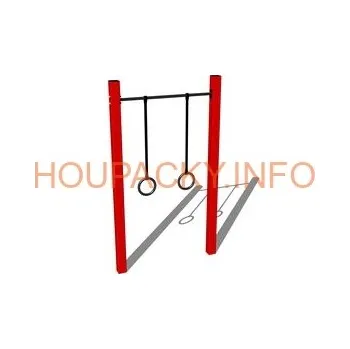 Dětský domeček Street workoutový prvek WP014RD - červený