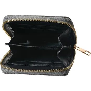 Peněženka Tmavě šedá menší peněženka se šupinkami - 11*9 cm