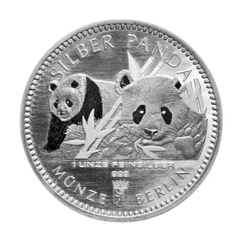 1 unce stříbrný Panda 2016 mince Berlin Round